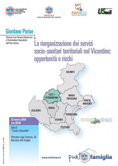 La riorganizzazione dei servizi socio-sanitari territoriali nel Vicentino: opportunità e rischi