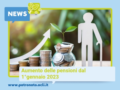 Aumento delle pensioni dal 1 gennaio 2023